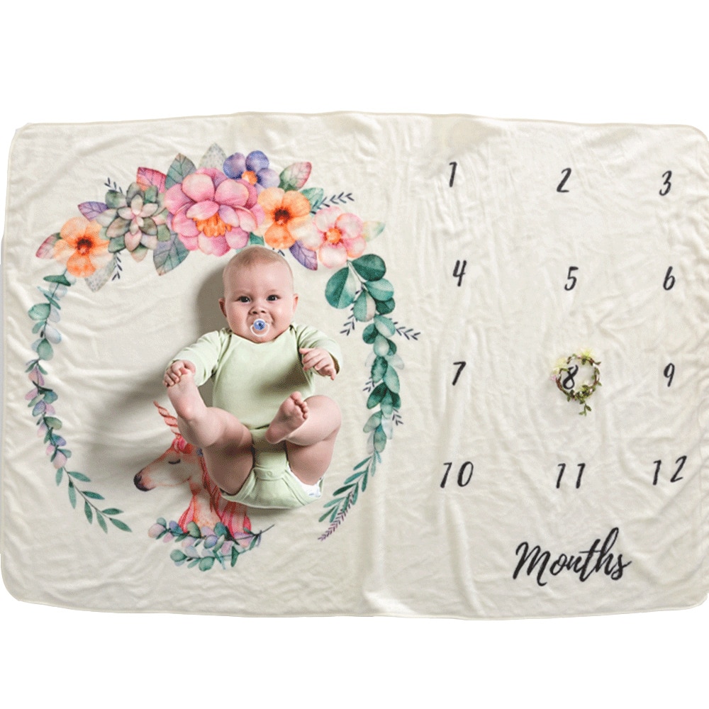 Monthly Milestone Blanket Photography Prop